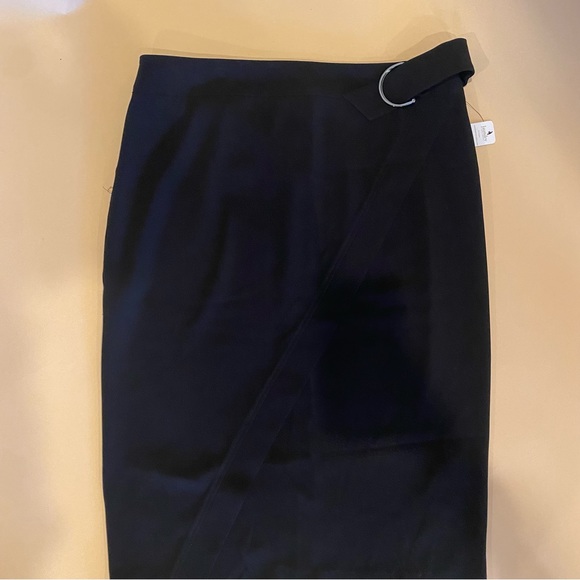 Laundry by Shelli Segal Black Knee Length Skirt Size 14 - Picture 2 of 11